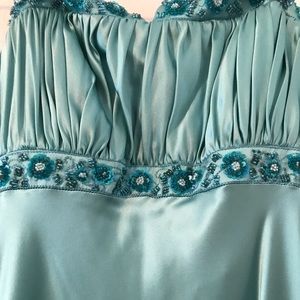 Teal prom/formal dress